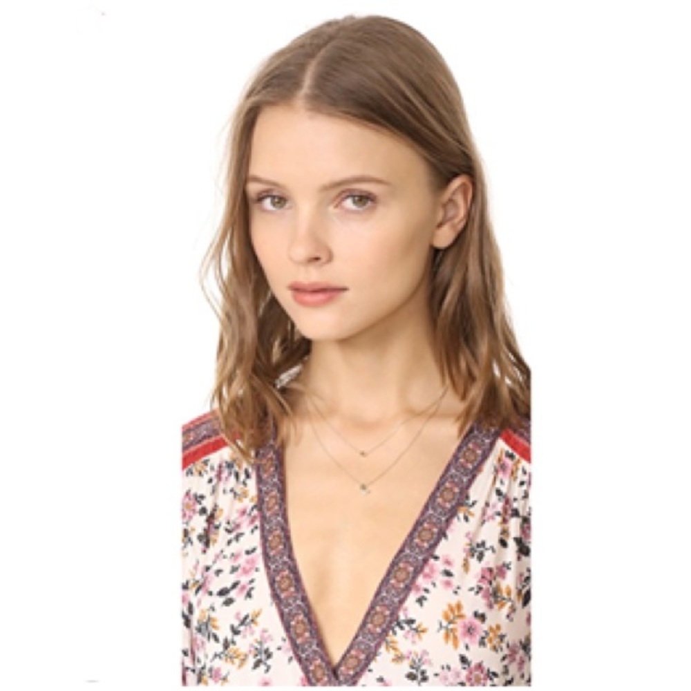 Shashi Yellow Gold Luna Necklace